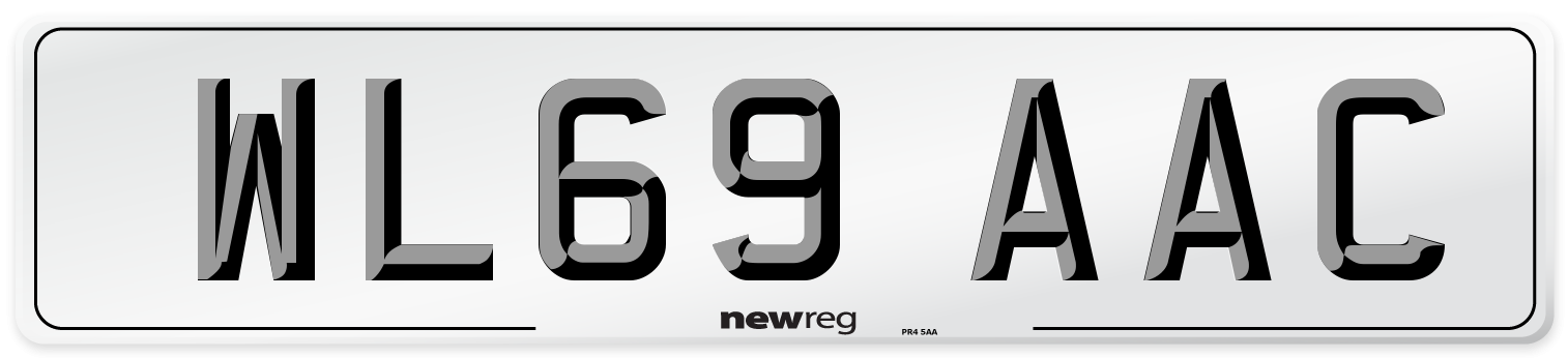 WL69 AAC Number Plate from New Reg